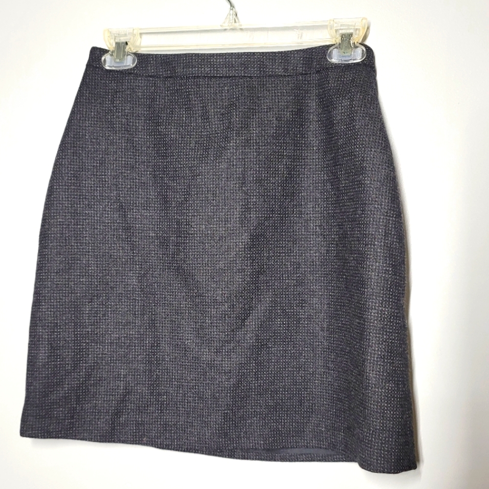 J.Crew Wool Black Mini Skirt‎ Size2